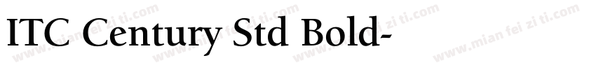 ITC Century Std Bold字体转换